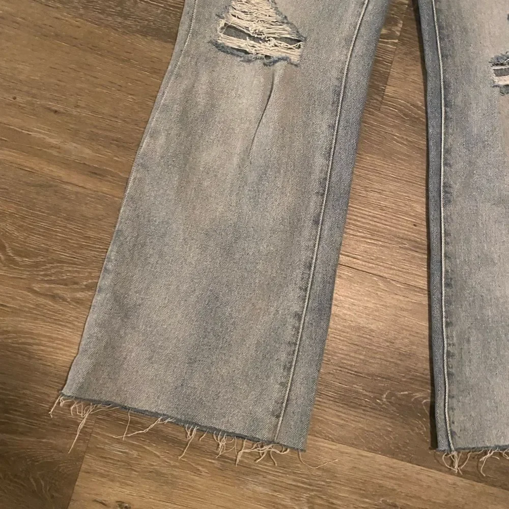 NWT Abound Destressed flare Jeans Sz 26